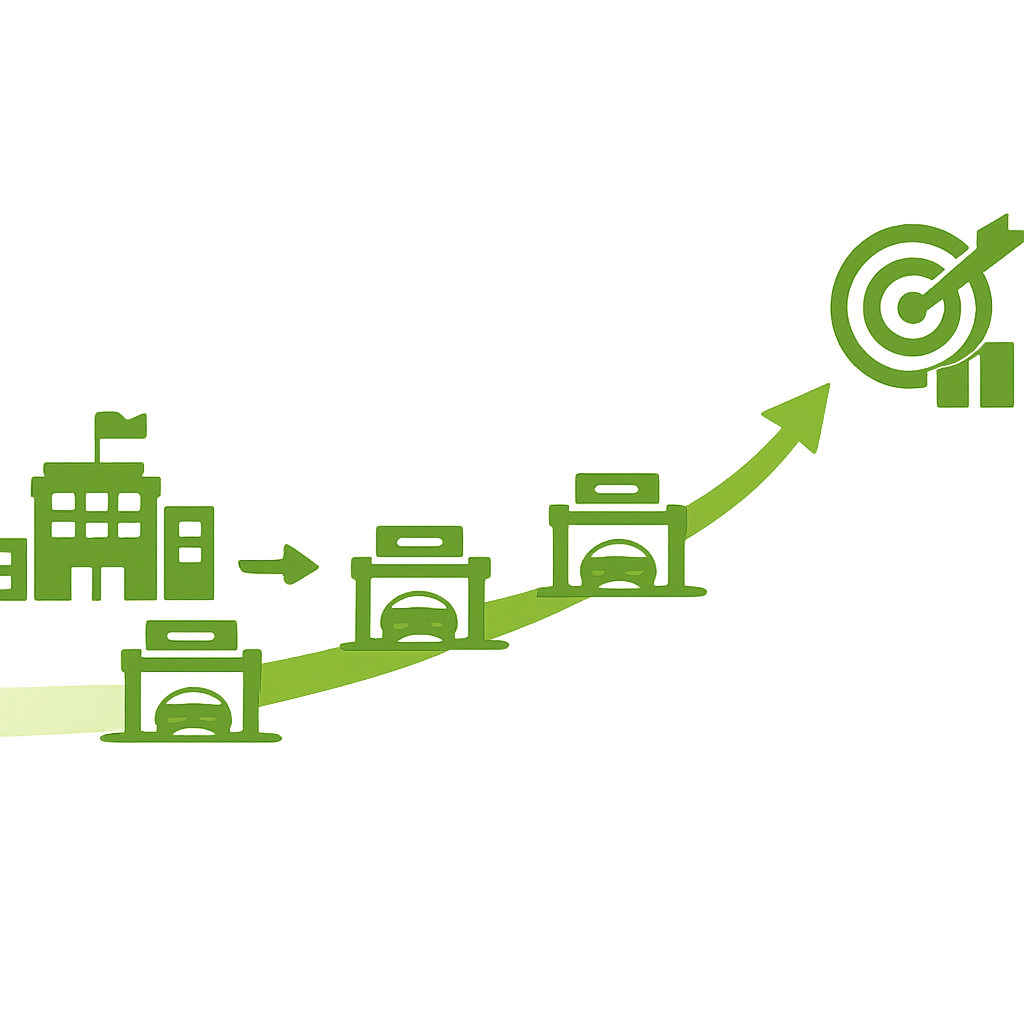 Pistachio Green Slide for Corporate Automotive Dealership Goals